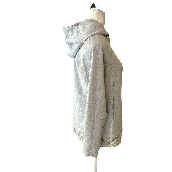 Lululemon All Good Pullover Heathered Silver - Size 6 - Picture 5 of 8